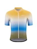 Koszulki sportowe damskie - Craft Koszulka kolarska "ADV Endur Graphic" w kolorze żółto-niebiesko-oliwkowym - miniaturka - grafika 1