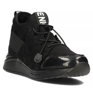 Sneakersy damskie - Sneakersy damskie Filippo DP4168 BK czarne - grafika 1