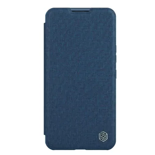 Nillkin Qin Cloth Pro Case etui do iPhone 14 Pro osłona na aparat kabura pokrowiec obudowa z klapką niebieski - Etui i futerały do telefonów - miniaturka - grafika 6