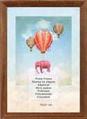 Ramki na zdjęcia - Ramka na zdjęcia 15x21 cm, drewniana, brązowa - miniaturka - grafika 1