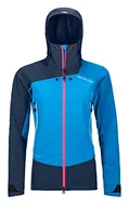 Kurtki damskie - ORTOVOX Damska kurtka softshellowa Westalpen M Shell niebieski Safety Blue. S - miniaturka - grafika 1