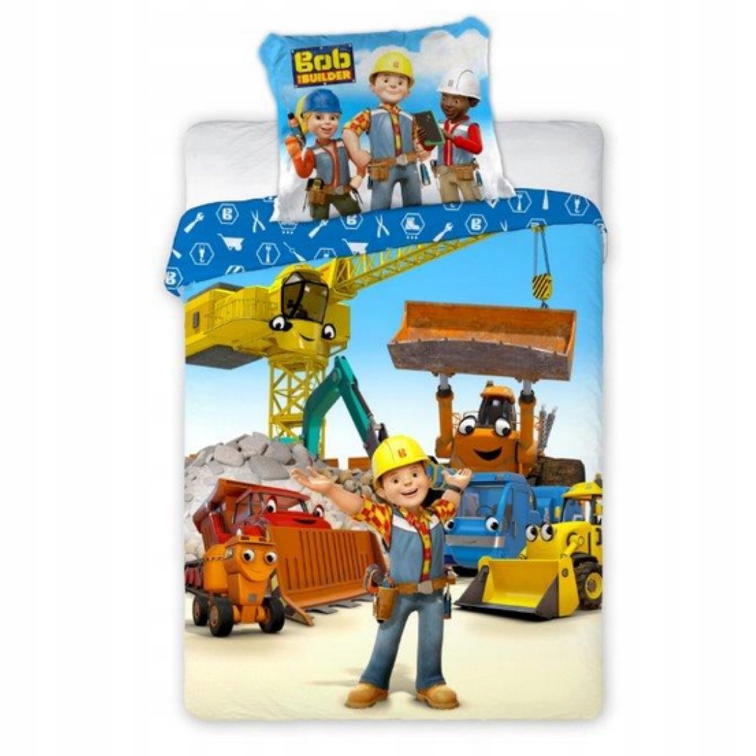 Bob Budowniczy pościel dla dzieci 100x135 bawełna komplet