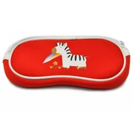 Akcesoria do okularów - Etui Futerał na okulary dla dzieci Czerwone z zebrą SC-10C - miniaturka - grafika 1