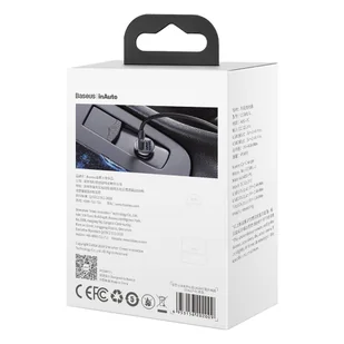 Baseus Grain Pro ładowarka samochodowa 2x USB 4,8 A czarny (CCALLP-01) - Ładowarki samochodowe - miniaturka - grafika 6