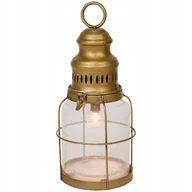Lampy stojące - Lampa Stołowa Industrialna Latarnia Morska Led Złota - miniaturka - grafika 1