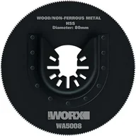 Materiały ścierne - WORX piły HSS 80 MM, 1 sztuki, wa5008 - miniaturka - grafika 1