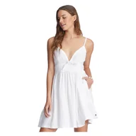 Sukienki - Damska Sukienka ROXY BRIGHT LIGHT J WVDR ARJWD03501-WBK0 – Biały - miniaturka - grafika 1