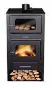 Piece wolnostojące - Piec stalowy wolnostojący z płaszczem wodnym i piekarnikiem 3,9+6,7=10,6 kW - spełnia anty-smogowy EkoProjekt 04482058 - miniaturka - grafika 1