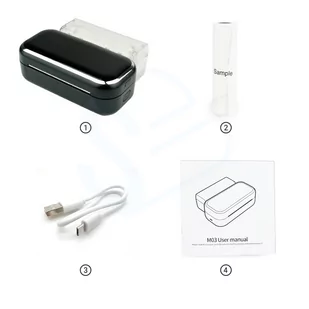 Mini drukarka etykiet Phomemo M03 czarna Bluetooth szer. do 80 mm 203 DPI PROMOCJA! - Drukarki kart i etykiet - miniaturka - grafika 4