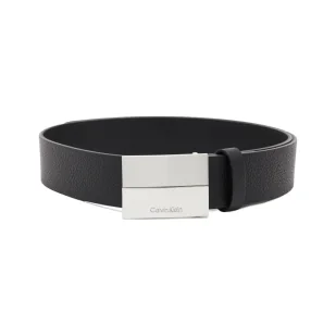 Calvin Klein Skórzany pasek ADJ 2 FINISH PLAQUE PB 35MM - Paski - miniaturka - grafika 1