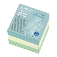 Szkolne artykuły papiernicze - Herlitz 50033430 karteczka samoprzylepna Prostokąt Niebieski, Zielony, Żółty 600 ark. Samoprzylepny - miniaturka - grafika 1
