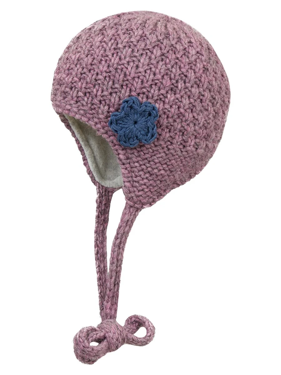 Niemowlęca czapka wiązana różowa Doll r.41