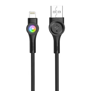 Foneng X59 USB to Lightning cable, LED, 3A, 1m (black) - Kable - miniaturka - grafika 1