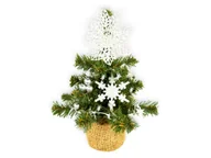 Choinki - Dekorowana sztuczna choinka z 13 ozdobami TINY 1 w doniczce 25 cm - miniaturka - grafika 1