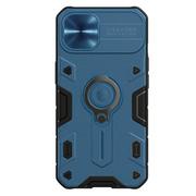 Etui i futerały do telefonów - Nillkin CamShield Armor - Etui Apple iPhone 13 z osłoną aparatu (Blue) - miniaturka - grafika 1