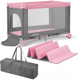 ŁÓŻECZKO TURYSTYCZNE SESTTINO LIA PINK - Łóżeczka i kojce - miniaturka - grafika 1