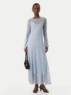 Sukienki - Vero Moda Sukienka letnia Loulou 10346192 Błękitny Loose Fit - miniaturka - grafika 1