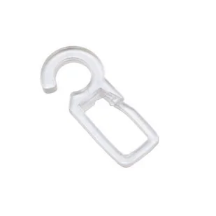 Agrafka na kółko biała - 10 sztuk - Akcesoria do wystroju okien - miniaturka - grafika 1