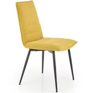 Krzesła - Halmar Krzesło K493 Czarny/Musztardowy Kuchnia/Jadalnia/Salon Minimalistyczny/Loft - miniaturka - grafika 1