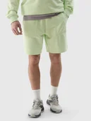 Spodenki męskie - Spodenki dresowe męskie 4F 4FWSS24TSHOM330-42S Zielony - miniaturka - grafika 1