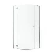 Kabiny prysznicowe - Kabina prysznicowa uchylna 80 x 80 Valence Lewa Iridum - miniaturka - grafika 1