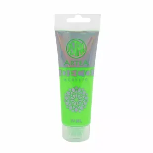 Astra Farba akrylowa Deco Artea tuba neonowa 75ml zielony - Farby i media malarskie - miniaturka - grafika 1