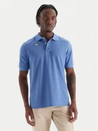 Koszulki męskie - Kappa Polo Logo Sharas Mss 302B3D0 Niebieski Regular Fit - miniaturka - grafika 1