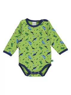 Body dla niemowląt - Fred´s World by GREEN COTTON Body "Dinosaur" w kolorze zielonym - grafika 1