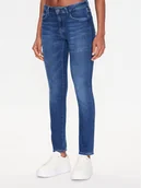 Spodnie damskie - Mustang Jeansy Shelby 1013584 Granatowy Slim Fit - miniaturka - grafika 1