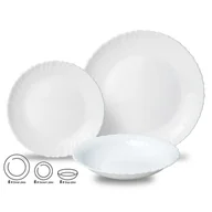 Serwisy obiadowe - KOMPLET OBIADOWY OPAL DLA 6 OSÓB 18 ELEM. KINGHOFF KH-1875 - miniaturka - grafika 1