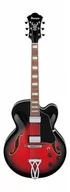 Gitary elektryczne - Ibanez AF75-TRS Transparent Red Burst gitara elektryczna - miniaturka - grafika 1