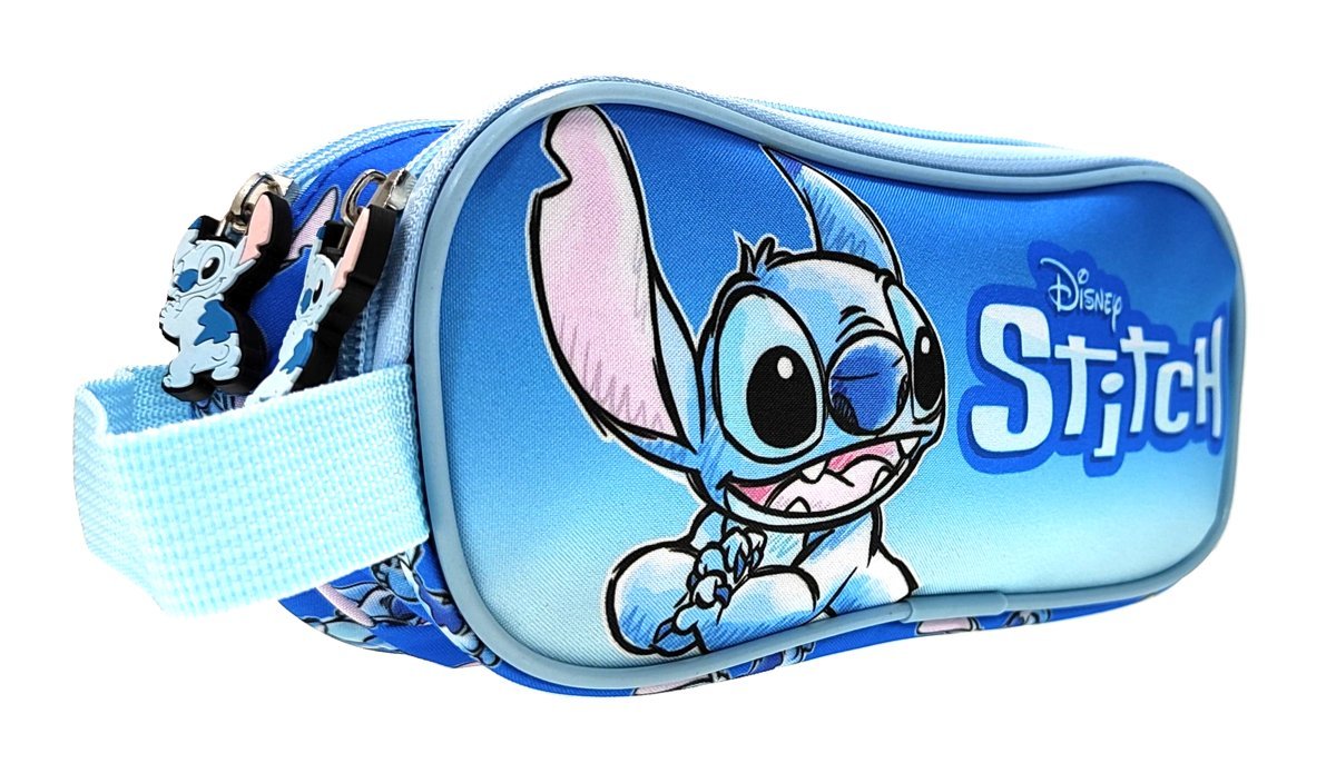 Dwukomorowy piórnik Disney Stitch 22 x 9 x 8 cm