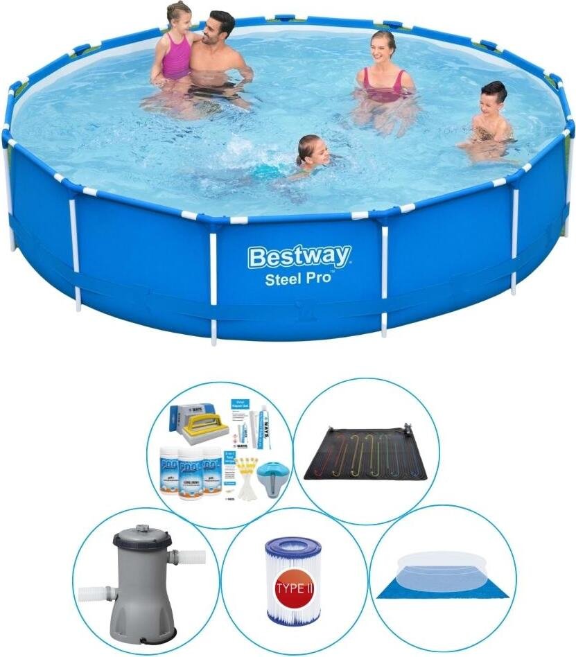 Oferta basenów - Bestway Steel Pro 396x84 cm - okrągły