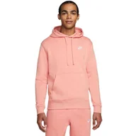 Bluzy męskie - Bluza męska Nike Sportswear Club Fleece różowa BV2654 824-S - miniaturka - grafika 1