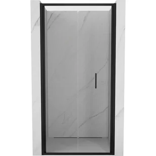 Mexen Exo drzwi prysznicowe składane 100 cm, transparent, czarne - 816-100-000-70-00 - Ścianki i drzwi prysznicowe - miniaturka - grafika 1