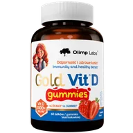 Witaminy i minerały - Olimp, Gold-Vit D Gummies, żelki o smaku truskawkowym, 60 sztuk - miniaturka - grafika 1