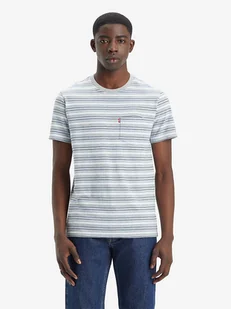Levi's Koszulka w kolorze niebiesko-szaro-białym - Koszulki męskie - miniaturka - grafika 1