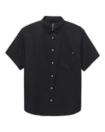 Koszule męskie - Vans Koszula Męska Lawson Solid SS Woven Black VN000M13BLK1 L - miniaturka - grafika 1