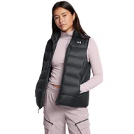 Kamizelki damskie - Damski bezrękawnik puchowy pikowany Under Armour Legend Down Vest - czarny - UNDER ARMOUR - miniaturka - grafika 1