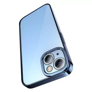 Zestaw ochronny Baseus Glitter przeźroczyste etui i szkło hartowane do iPhone 14 Plus (niebieski) - Etui i futerały do telefonów - miniaturka - grafika 2