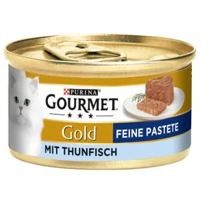 GOURMET Gold Delikatny pasztet 12 x 85 g Tuńczyk - Mokra karma dla kotów - miniaturka - grafika 1