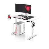 Biurka gamingowe - Biurko z regulacją wysokości Diablo X-Tensio 1100 białe - miniaturka - grafika 1