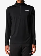 Bluzy sportowe damskie - Bluza bez kaptura The North Face 24/7 1/4 Zip Tee - tnf black - miniaturka - grafika 1