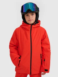 4F Kurtka narciarska membrana 5000 chłopięca - czerwona 164 (13-14 lat) - Kurtki i kamizelki sportowe męskie - miniaturka - grafika 1