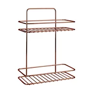 Półki łazienkowe - 2-poziomowa półka łazienkowa Metaltex Copper - miniaturka - grafika 1