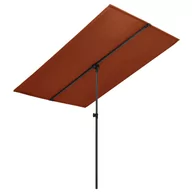 Parasole ogrodowe - vidaXL Lumarko Parasol ogrodowy na słupku aluminiowym, 180x130 cm, terakota 47333 - miniaturka - grafika 1