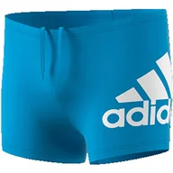 Kąpielówki dla chłopców - Adidas YA BOS BOXER Swimsuit, Shock Cyan/White, 1112 - miniaturka - grafika 1