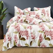 Pościel - Pościel Satyna Bawełniana 180X200 - Kwiaty Bzu - miniaturka - grafika 1