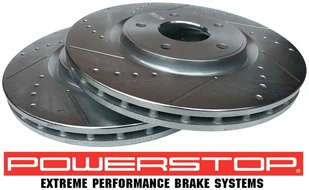 Przednie klocki + WIERCONE tarcze hamulcowe 330mm POWERSTOP RAM Cargo Van 2012- - Tarcze hamulcowe - miniaturka - grafika 5