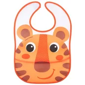 Pozostałe kosmetyki - Canpol babies Śliniak plastikowy z kieszonką tygrysek 9/232 1 szt - miniaturka - grafika 1